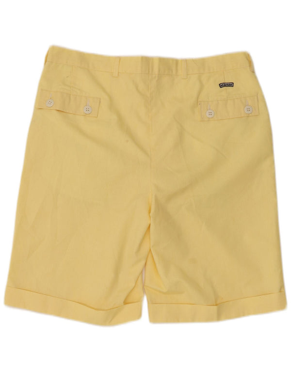 Ellesse Mens Pegged Chino Shorts W34 Grande Amarelo