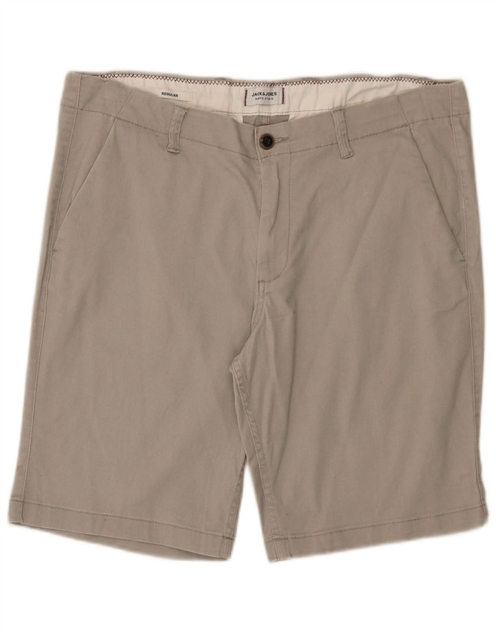 Shorts Chino Masculino Regular Jack & Jones XL W38 Algodão Cinza