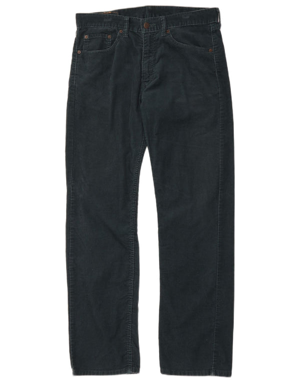 Calça masculina Levi's 505 reta de veludo W32 L32 algodão verde