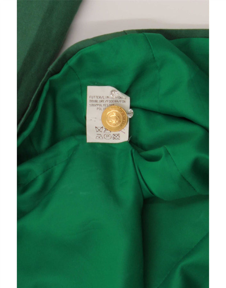 Levante Womens 4 Button Blazer Jacket EU 36 Pequeno Verde Poliéster