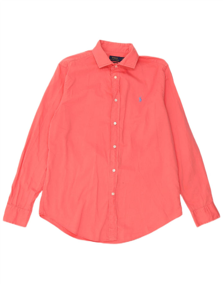 Polo Ralph Lauren Camisa masculina de ajuste relaxado rosa médio