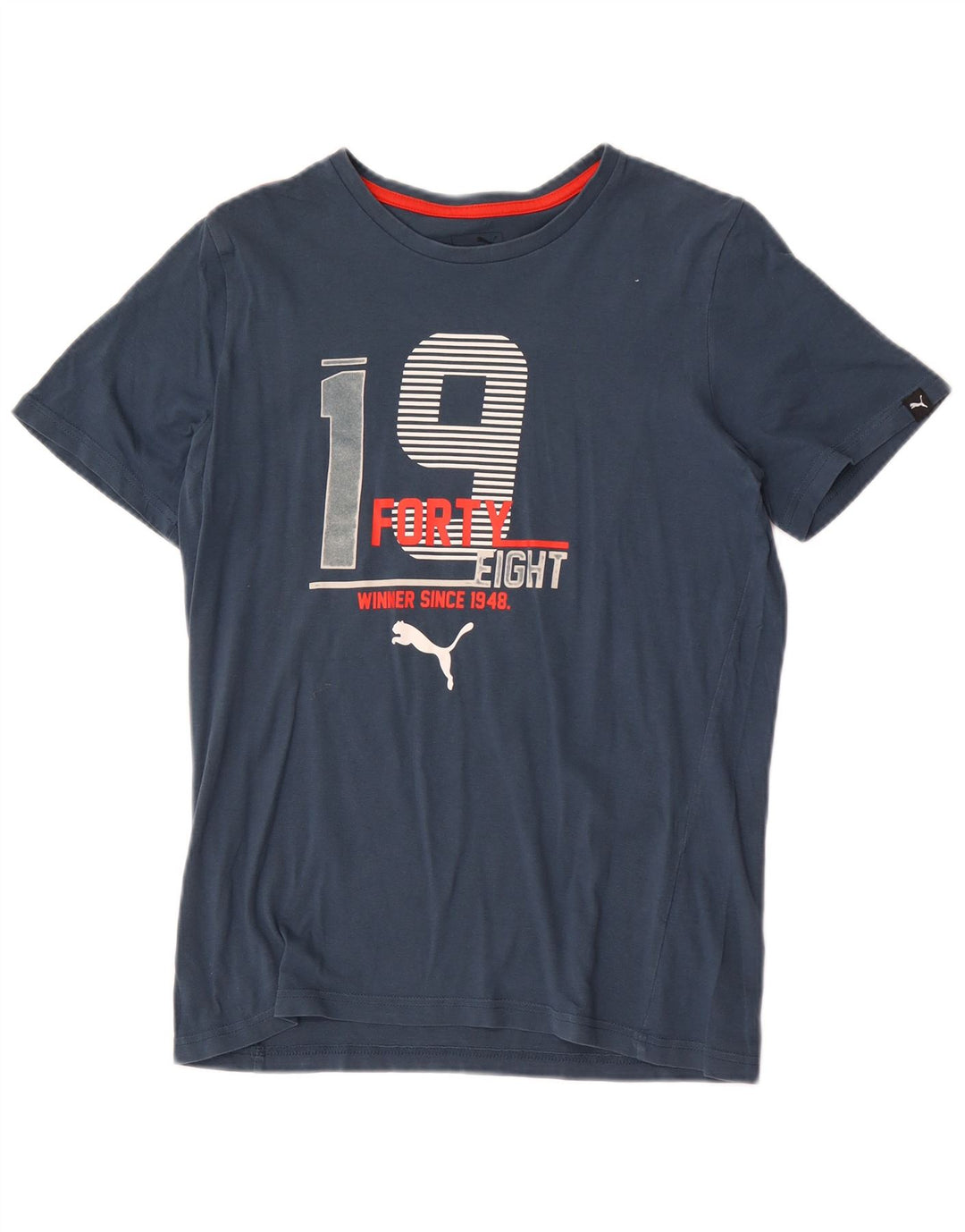 Top Puma Menino Graphic T-Shirt 13-14 Anos Azul Marinho