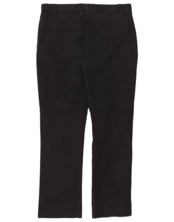 Calça feminina cortada reta Gap UK 6 XS W30 L26 algodão preto