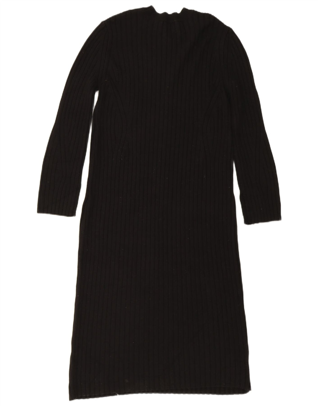 Zara Vestido Jumper Feminino Reino Unido 14 Médio Preto