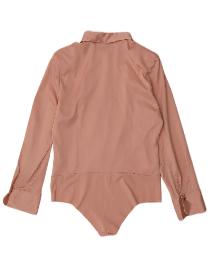 Macacão feminino Zara UK 14 grande poliéster rosa