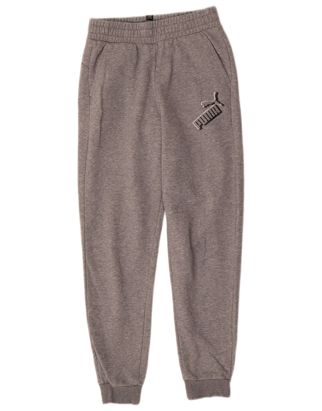 Calças de treino PUMA Boys Graphic Joggers 13-14 anos cinzento