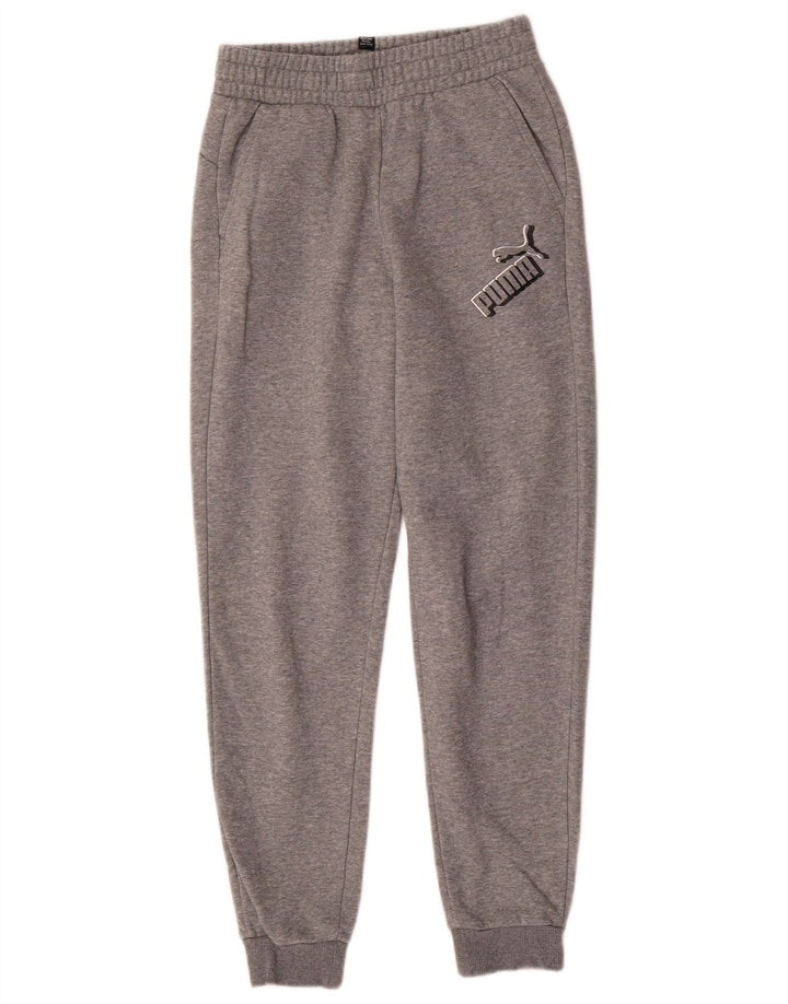 Calças de treino PUMA Boys Graphic Joggers 13-14 anos cinzento