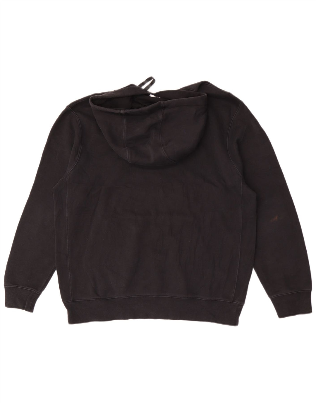 Nike Mens Hoodie Jumper Grande Algodão Preto