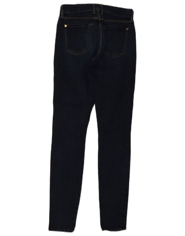 7 For All Mankind Jeans skinny feminino W25 L30 algodão azul marinho