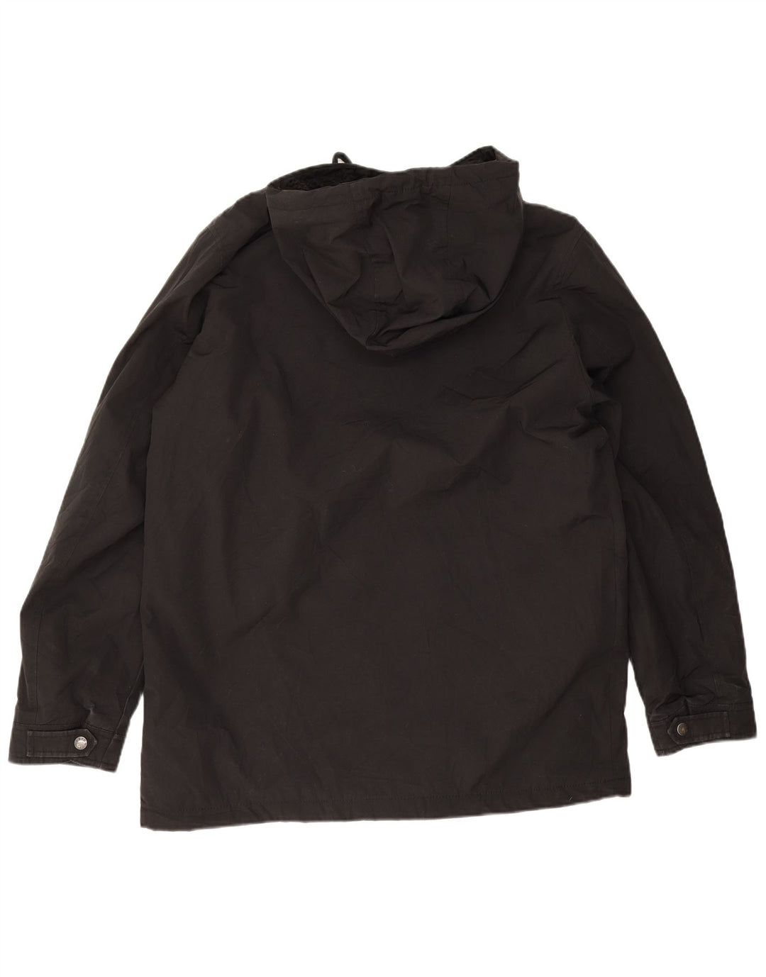 Jaqueta utilitária masculina com capuz Sherpa Levi's UK 38 poliéster preto médio