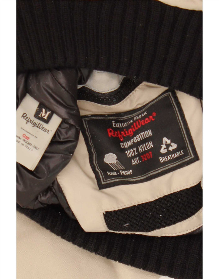 Jaqueta de chuva masculina Refrigiwear UK 38 nylon bege médio
