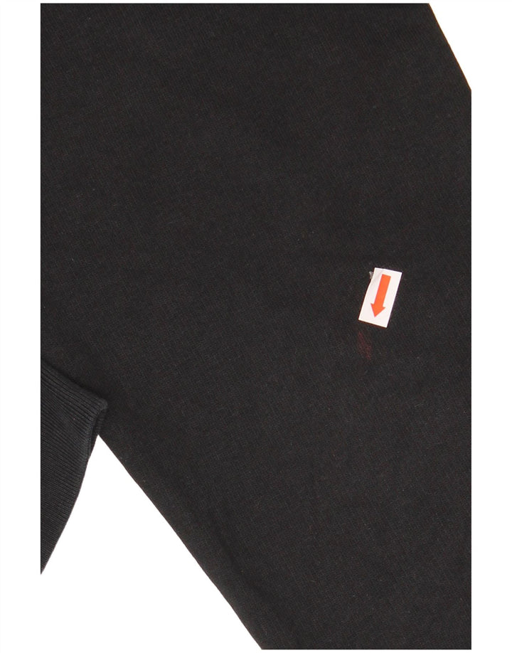 Zara moletom gráfico masculino jumper grande algodão preto