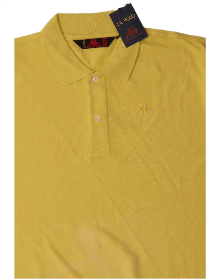 Camisa polo masculina KAPPA XL algodão amarelo