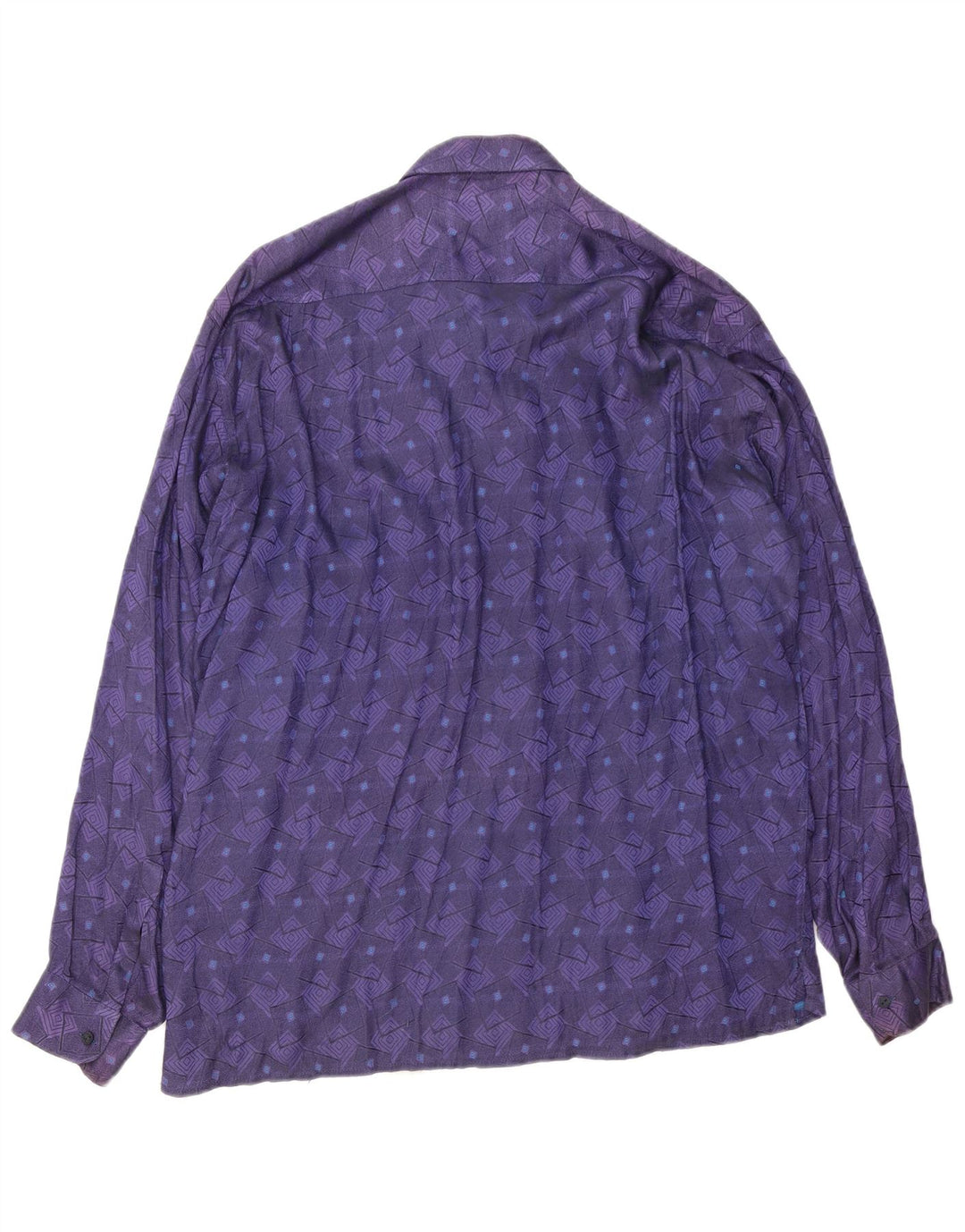 Camisa masculina BOXER grande viscose geométrica roxa