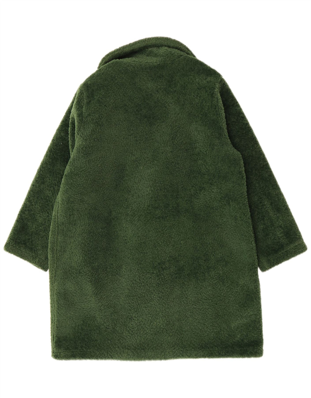 Sobretudo feminino grande de pele sintética MICHAEL KORS Reino Unido 18 XL verde poliéster