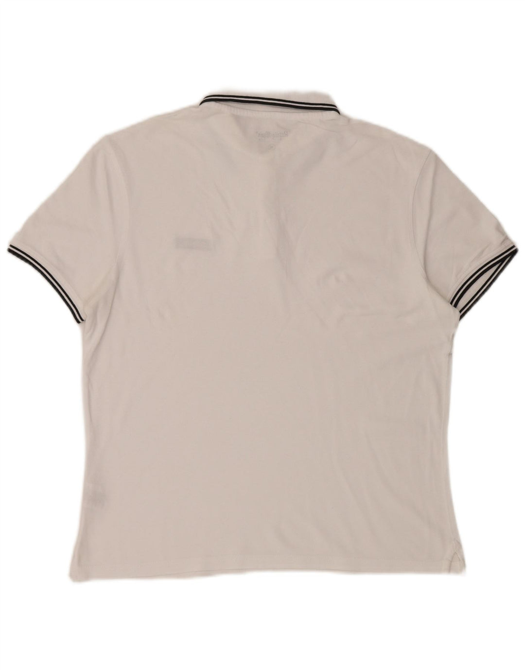 Camisa polo masculina Refrigiwear de algodão branco médio