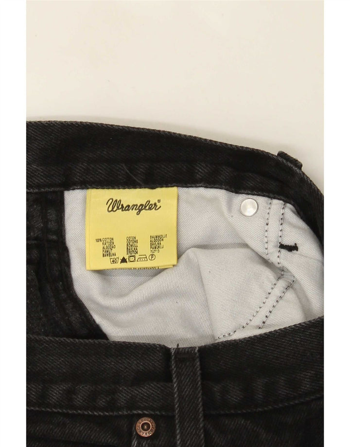 Wrangler Mens Bootcut Jeans W34 L27 Algodão Preto