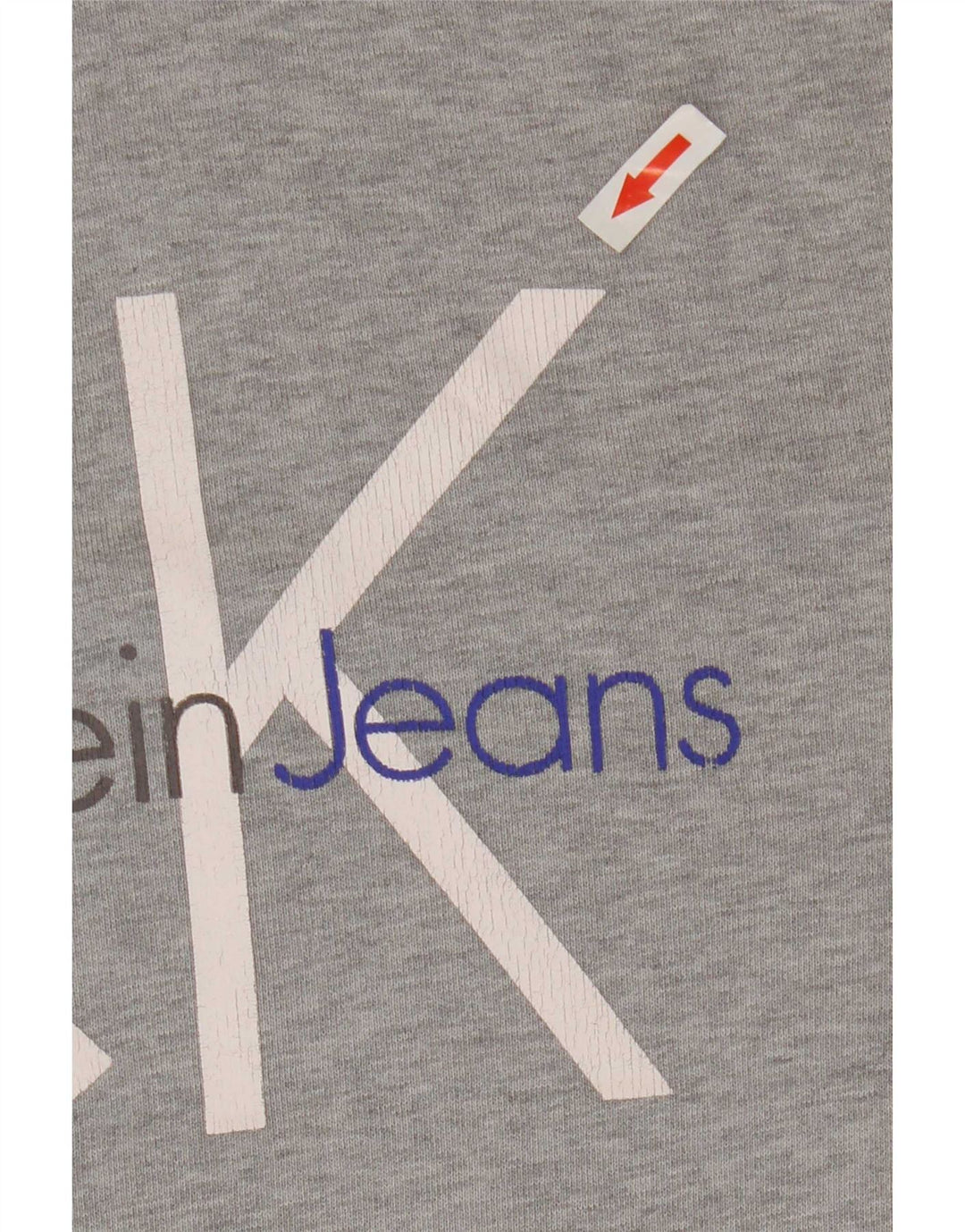 Calvin Klein Jeans Masculino moletom com capuz gráfico cinza médio