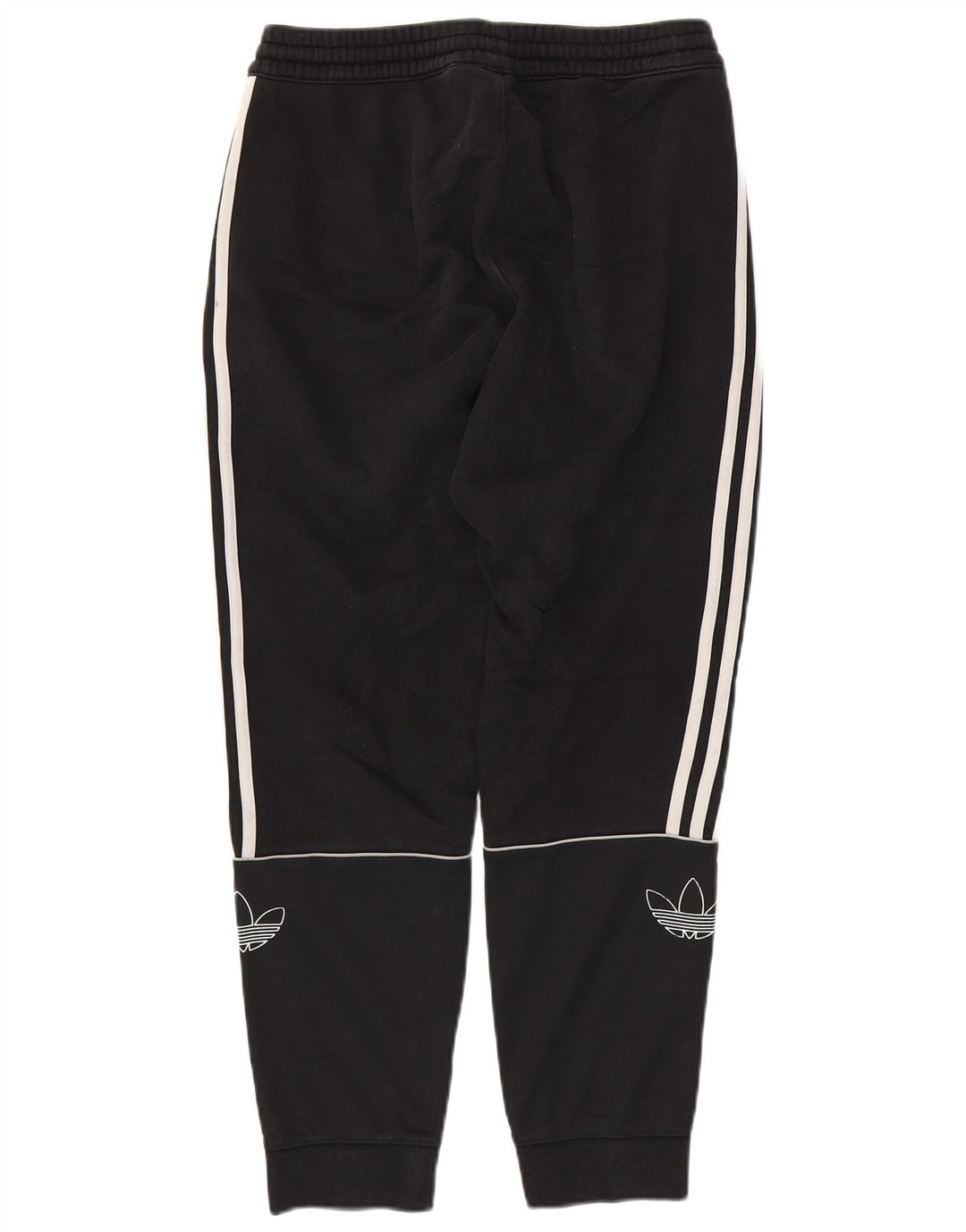 ADIDAS Mens Graphic Tracksuit Calças Joggers Médio Algodão Preto