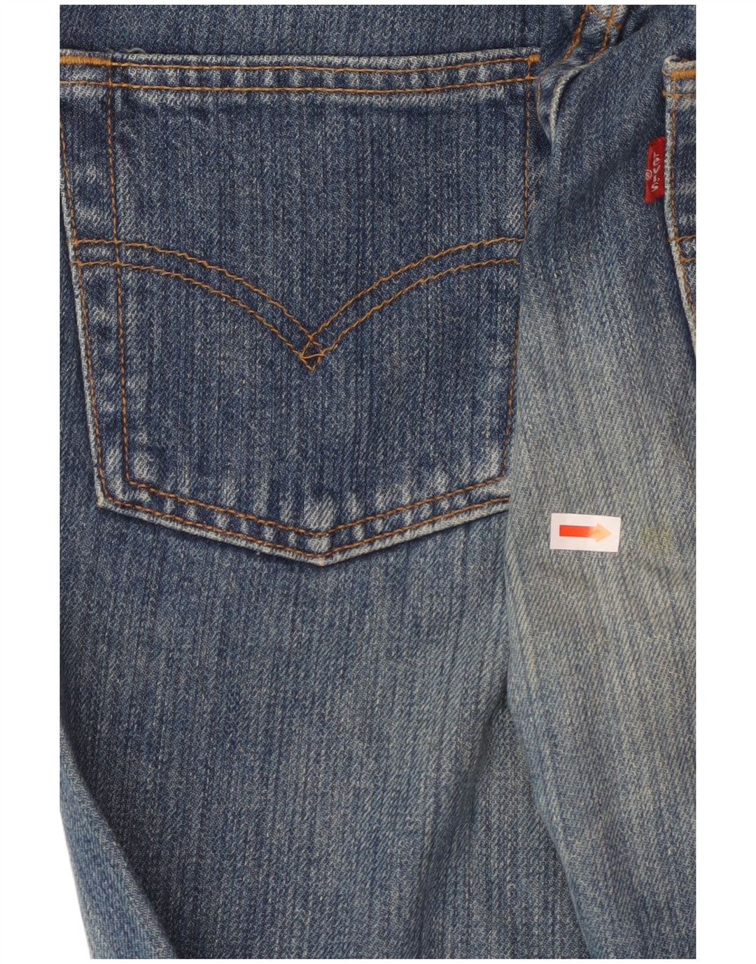 Levi's feminino 501 jeans retos W37 L34 algodão azul
