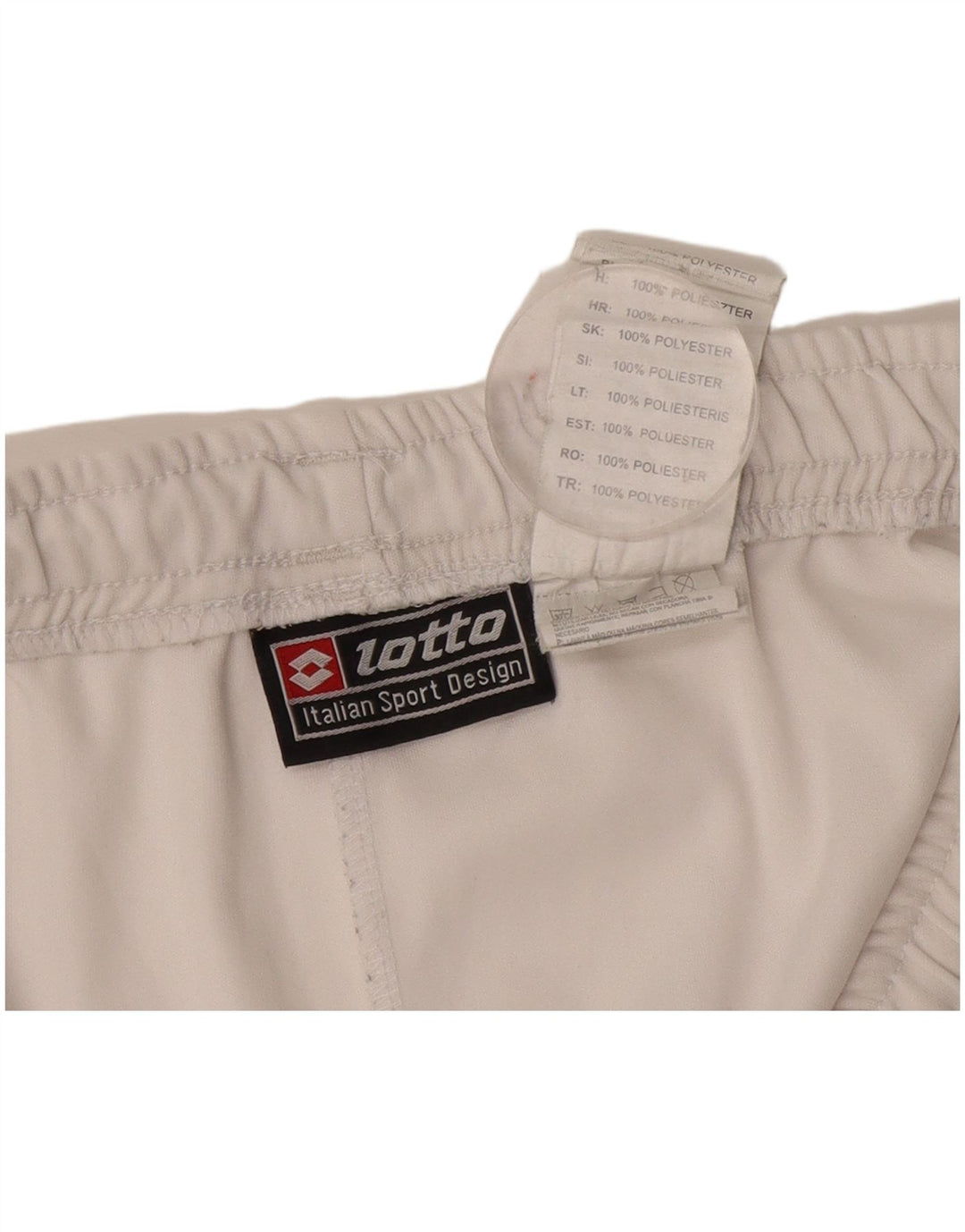 Lotto Mens Sport Shorts Grande Poliéster Branco