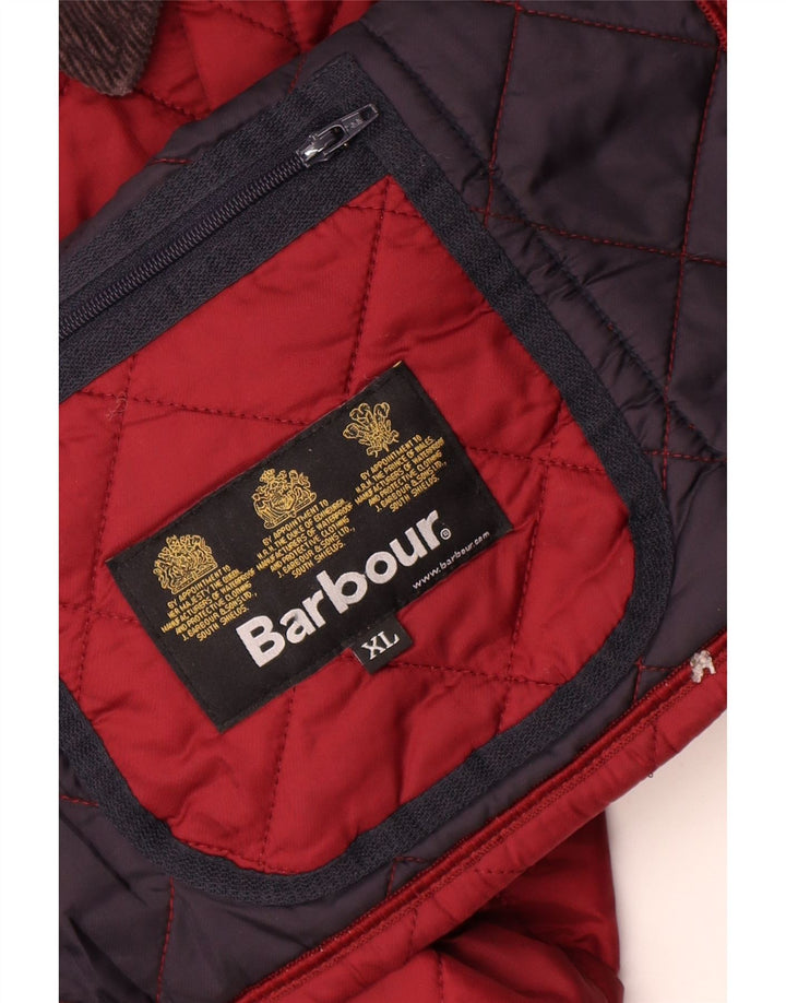 Jaqueta acolchoada Barbour Boys 12-13 anos XL Borgonha