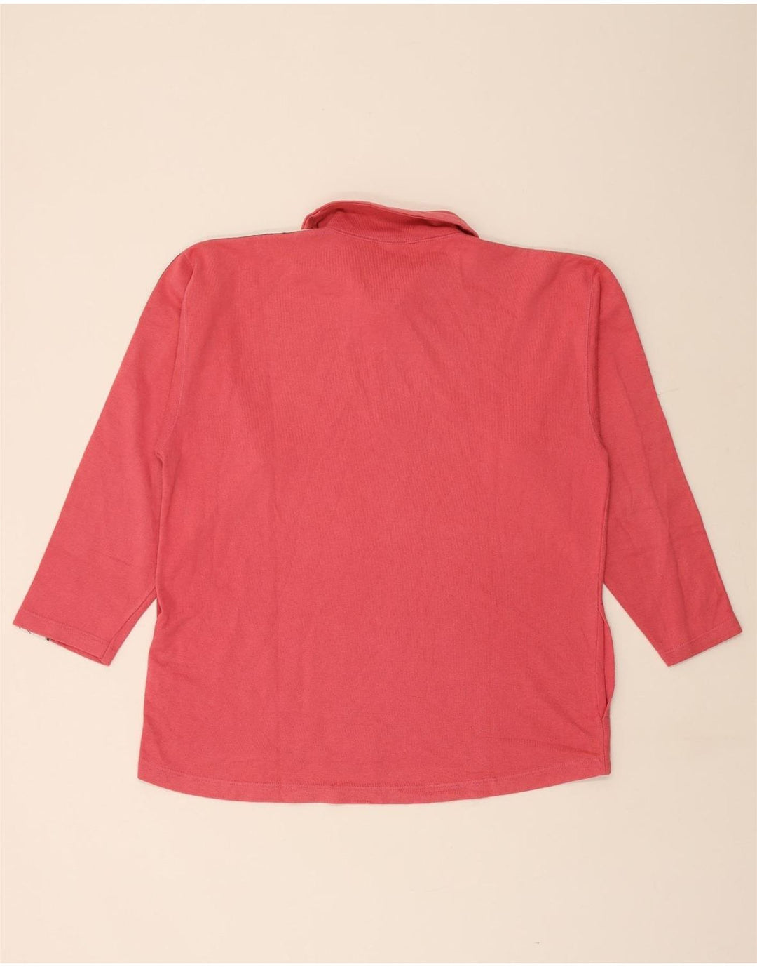 Moletom masculino ASICS com decote em zíper gráfico grande algodão rosa