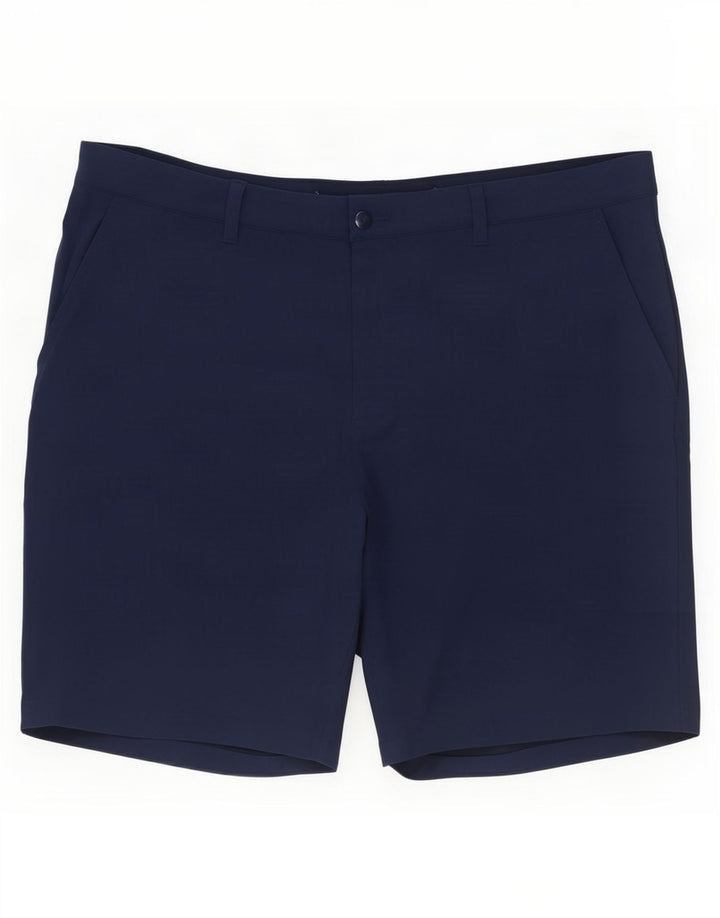 Adidas Mens Chino Shorts W40 XL Azul Marinho Poliéster