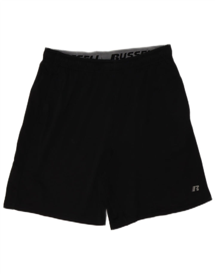 RUSSELL ATLÉTICO Masculino Dri-Power Sport Shorts Médio Preto Poliéster