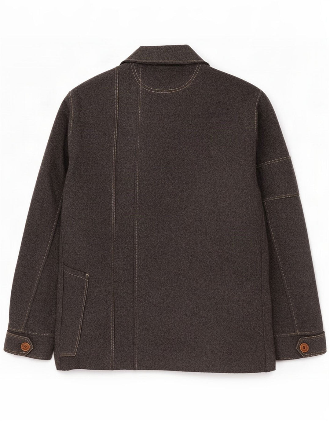 JC De Castelbajac Jaqueta utilitária masculina IT 52 XL Lã cinza