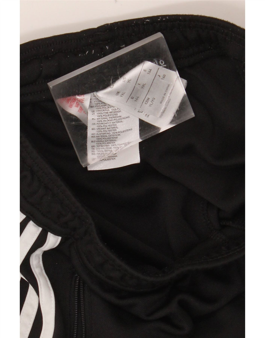 Calças de treino ADIDAS Boys Climacool 13-14 anos XL preto colorblock