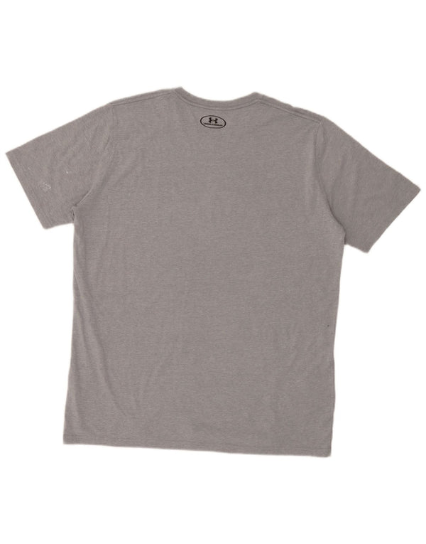 Camiseta masculina Under Armour Heat Gear Graphic Top XL algodão cinza