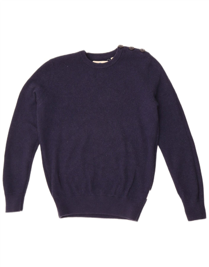 Suéter masculino North Sails com gola redonda, pequeno algodão azul marinho