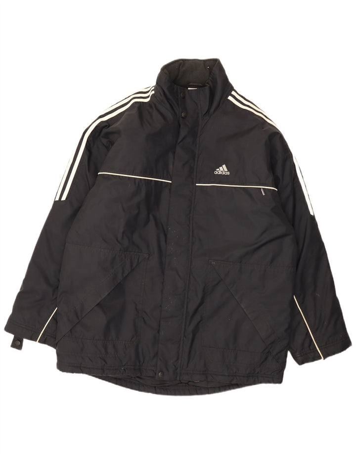 Jaqueta corta-vento masculina Adidas UK 44/46 grande poliamida preta