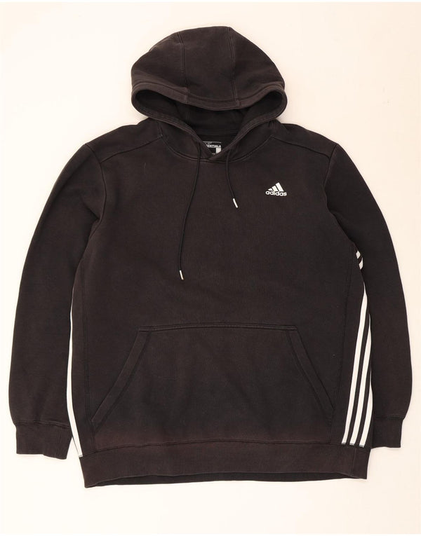 Adidas Mens Hoodie Jumper XL Algodão Preto