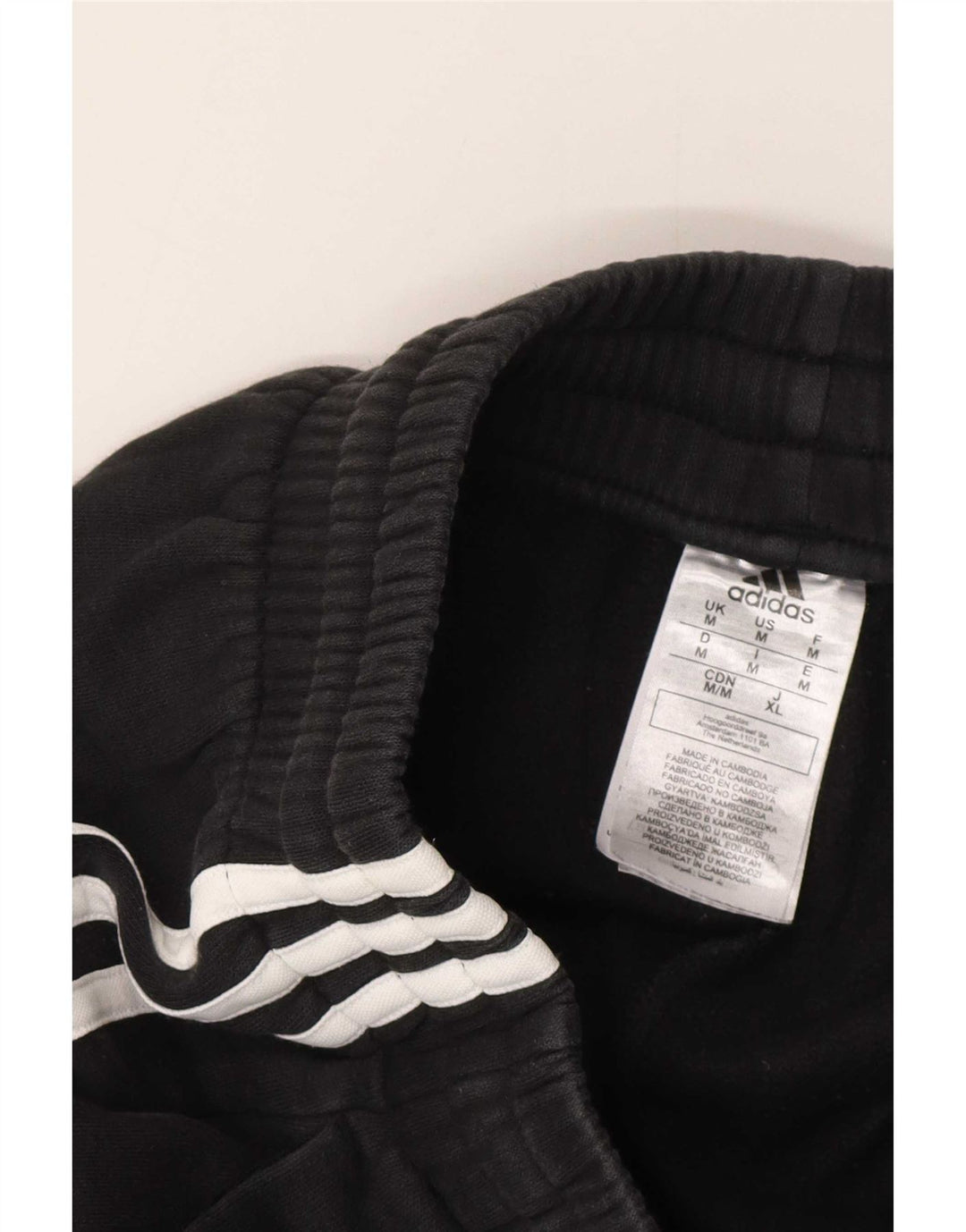 Adidas Mens Treino Calças Joggers Médio Algodão Preto