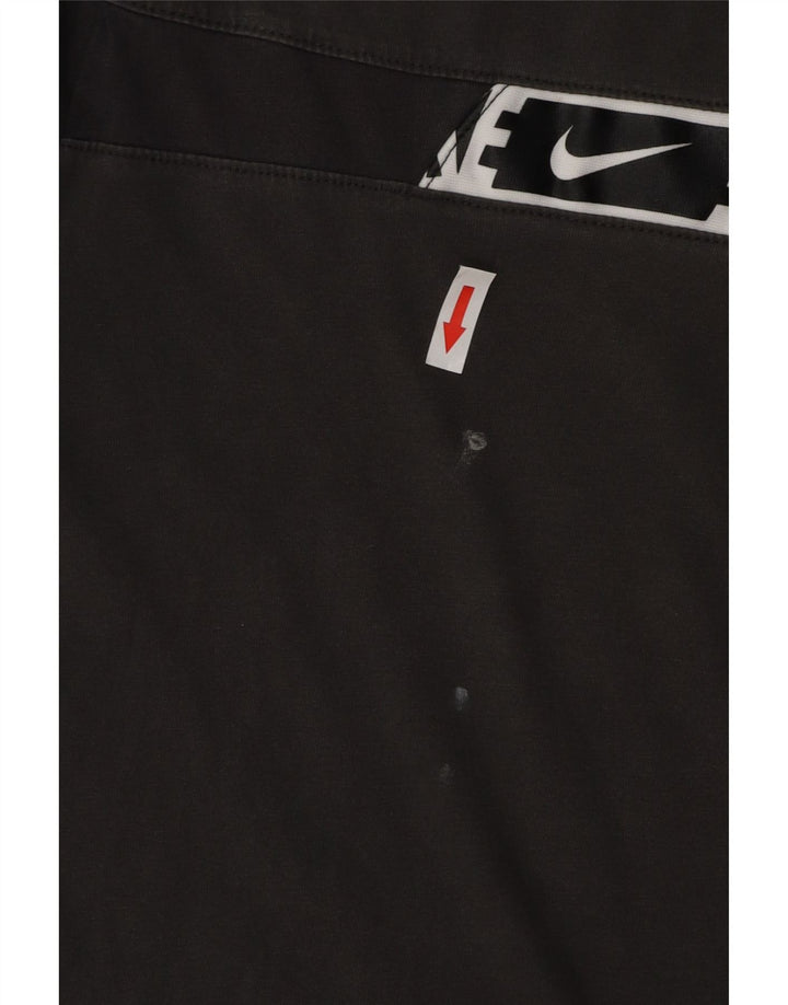 Camiseta Nike masculina gráfica Top pequeno algodão cinza