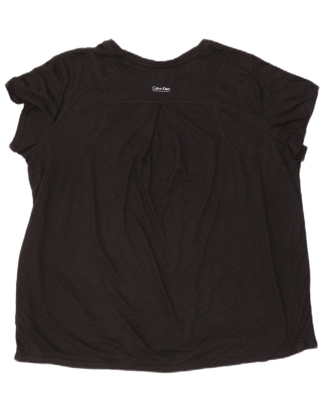 Camiseta feminina CALVIN KLEIN UK 20 2XL poliéster preto