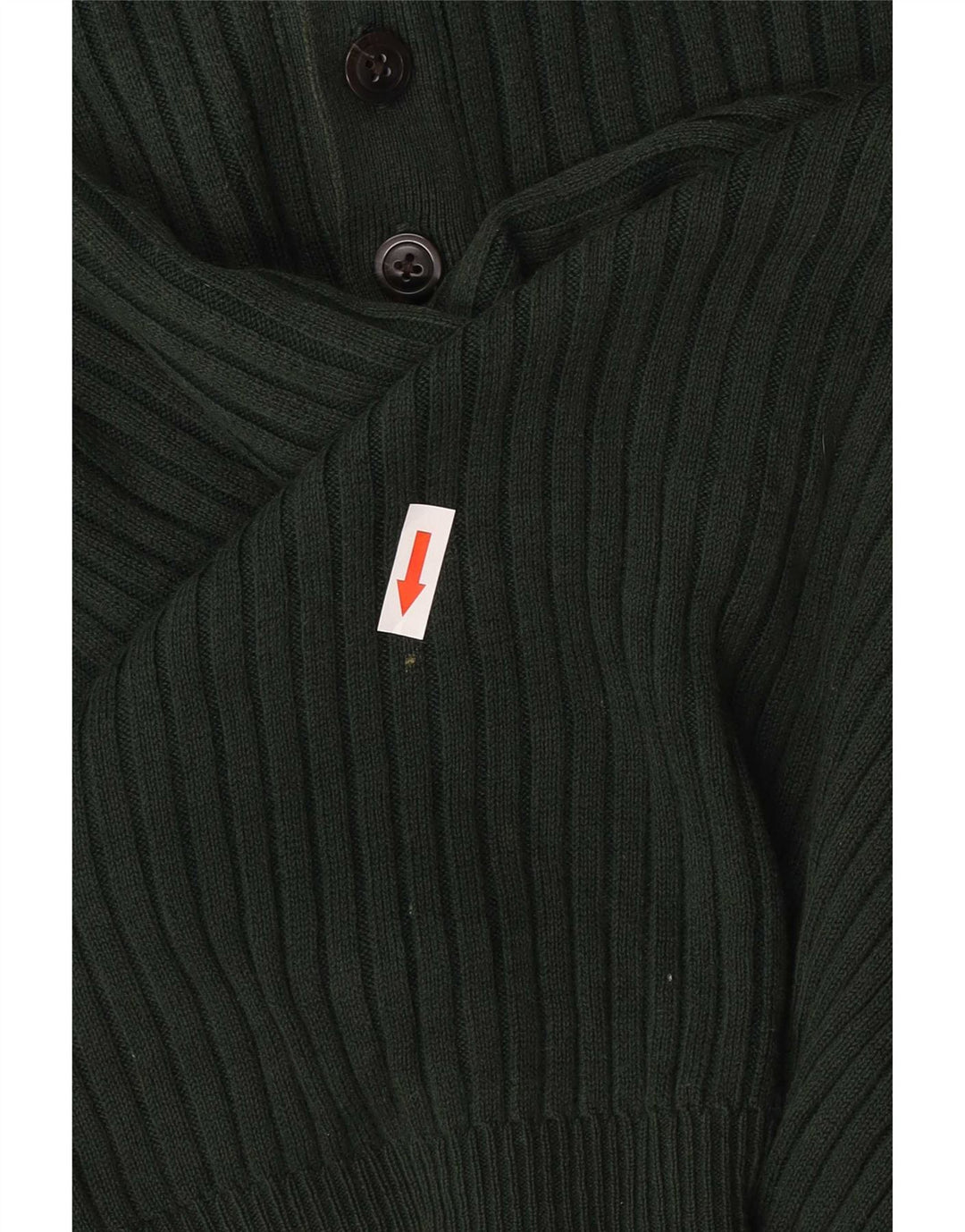 Suéter masculino Nautica com gola e botão grande de algodão verde