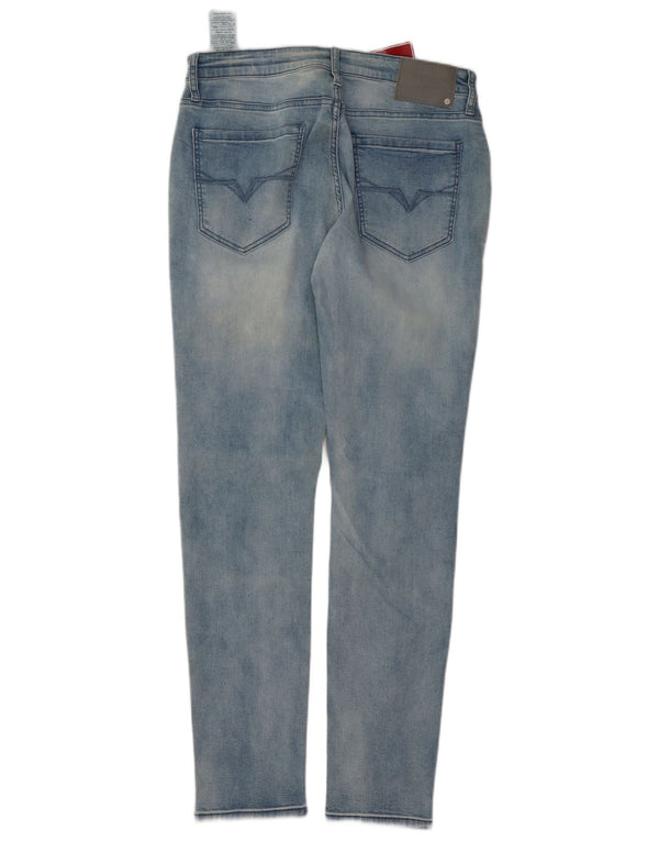 Guess Mens Avalon Skinny Jeans W34 L32 Azul Algodão