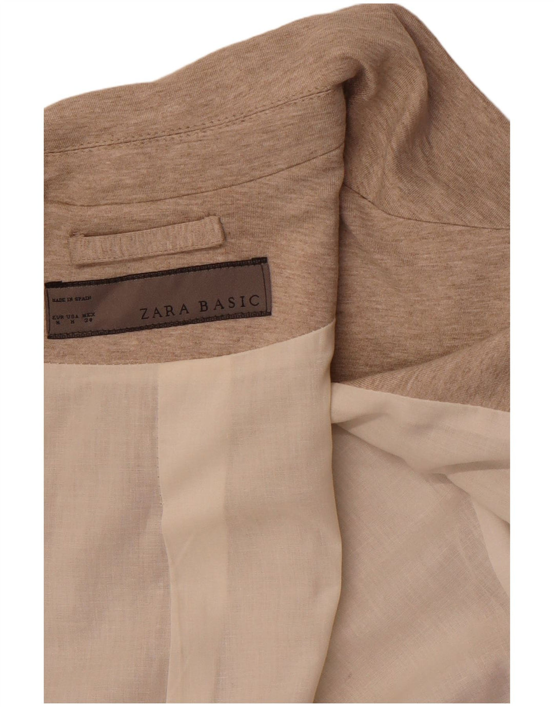 Jaqueta blazer feminina ZARA com 1 botão Reino Unido 12 marrom médio