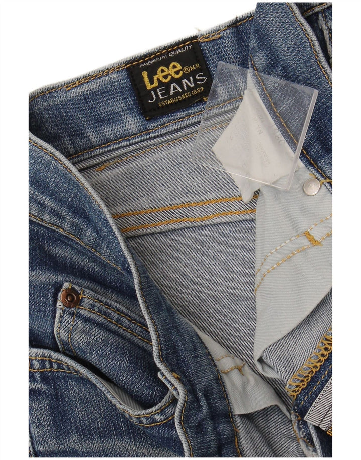 Jeans retos femininos LEE W28 L30 algodão azul