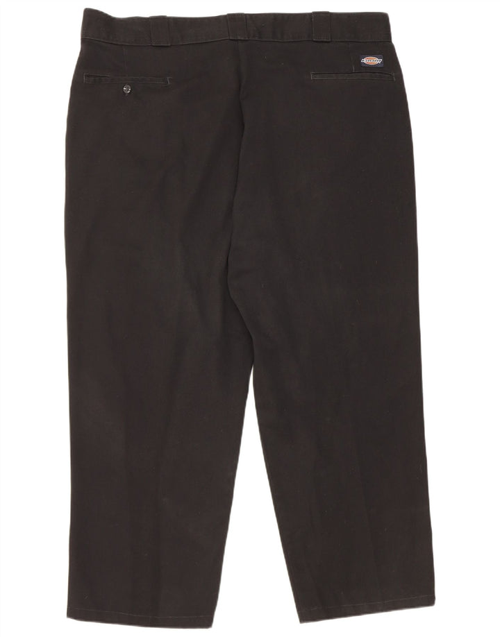 Calças cortadas masculinas Dickies W42 L25 poliéster preto