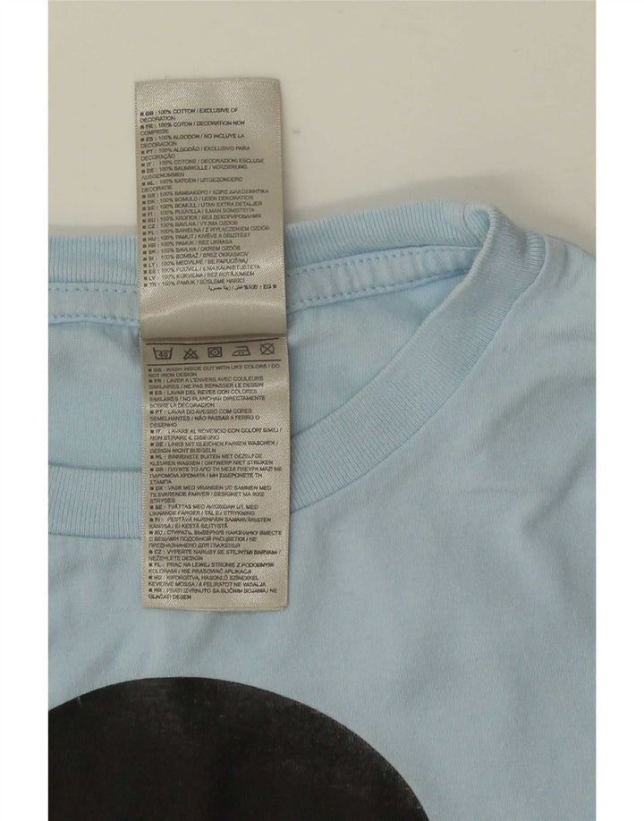 Camiseta Nike masculina gráfica Top médio algodão azul