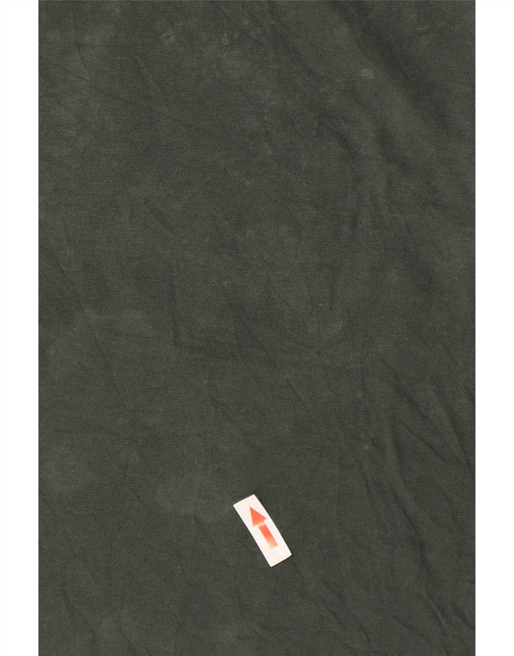 Camiseta gráfica masculina Jack & Jones Top algodão verde médio