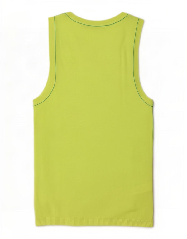 Colete feminino Zara UK 12 viscose verde médio