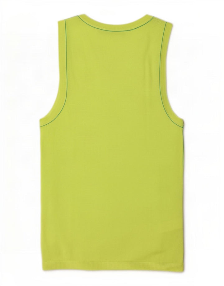 Colete feminino Zara UK 12 viscose verde médio
