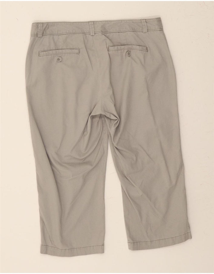 DOCKERS Womens Straight Capri Trousers US 12 Large W35 L21 Grey Cotton Vintage Dockers and Second-Hand Dockers from Messina Hembry 