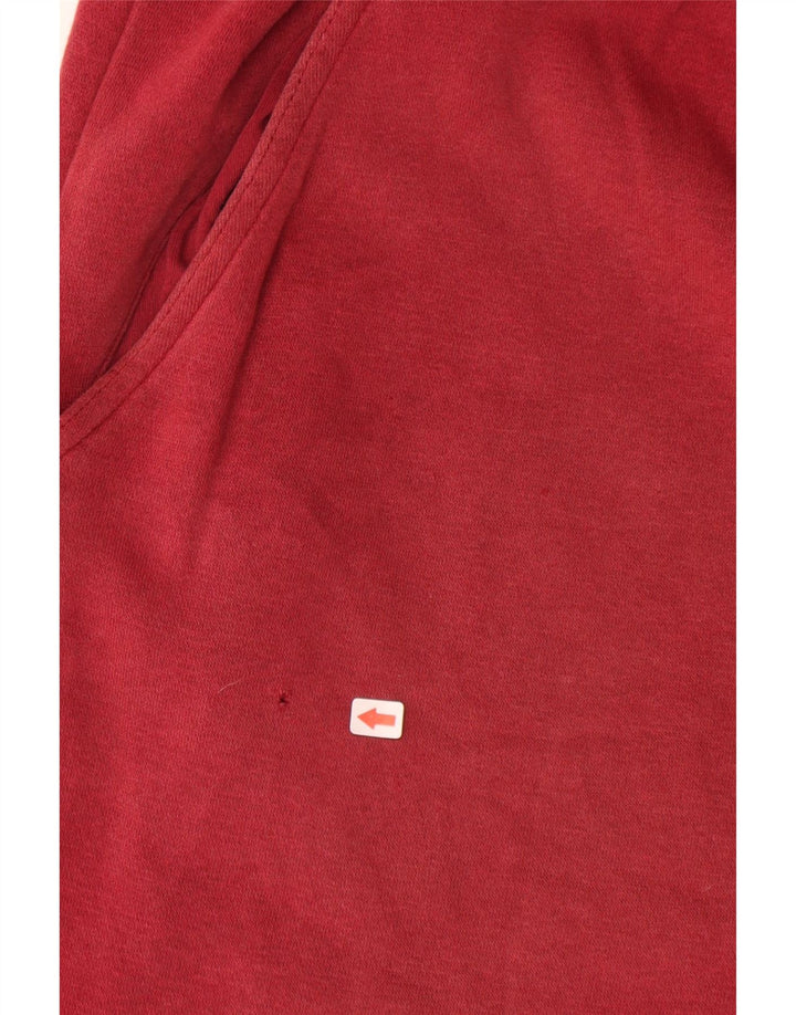 ADIDAS Mens Sport Shorts Médio Algodão Vermelho