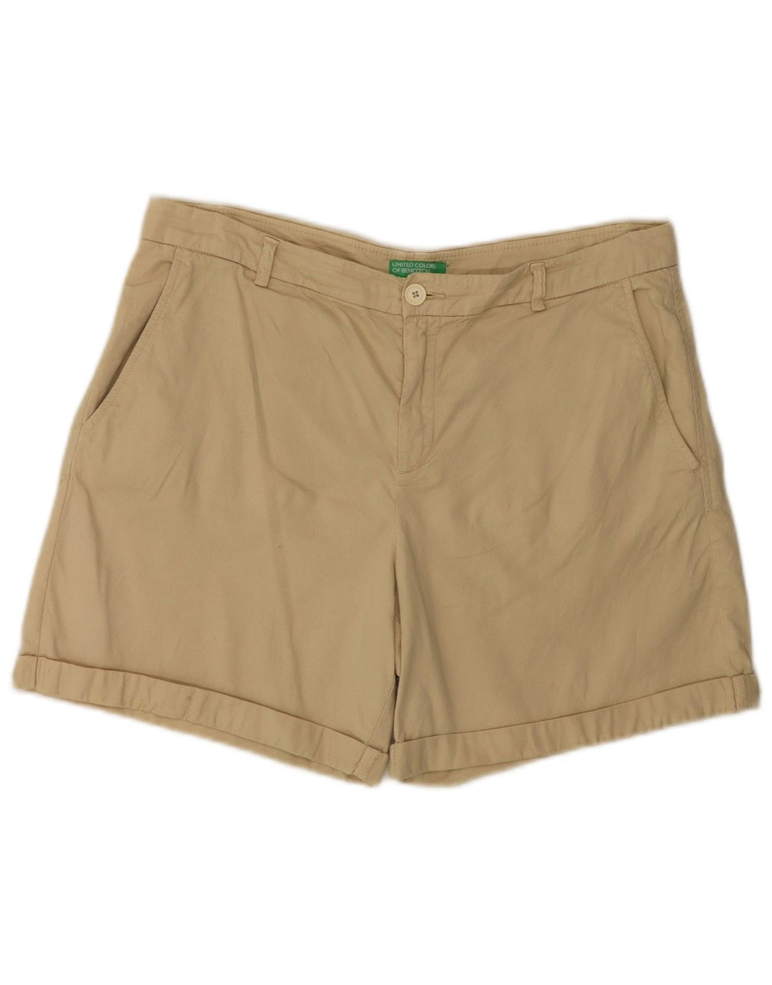 Shorts chino feminino BENETTON W34 grande amarelo